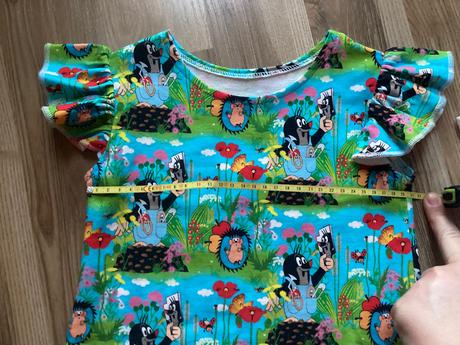 Krtkove saty, c.116/122 + zadarmo pyzamko, 116