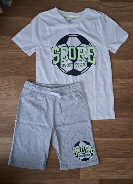 Kratasky a tričko, h&m,134