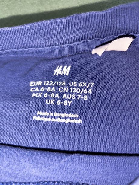 3x tričko ježko sonic + knuckles, h&m,122