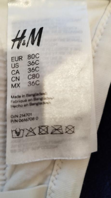 Podprsenka biela h&m, h&m,80
