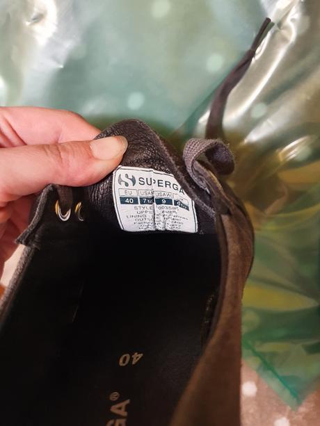 Kožené botasky superga, 40