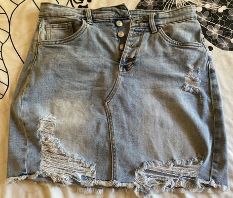 Potrhaná sukňa re - dress  jeans v. l, l
