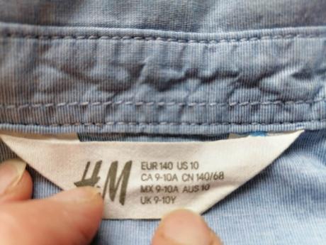 Košeľa handm, veľ. 140, h&m,140