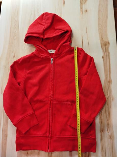 Červená mikina, c&a,122