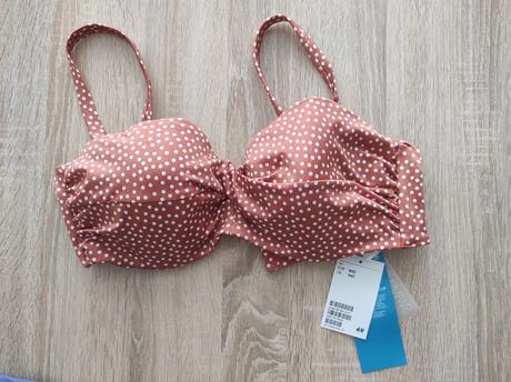 Plavkova podprsenka bodky 80d, h&m,42 / 44 / l / m