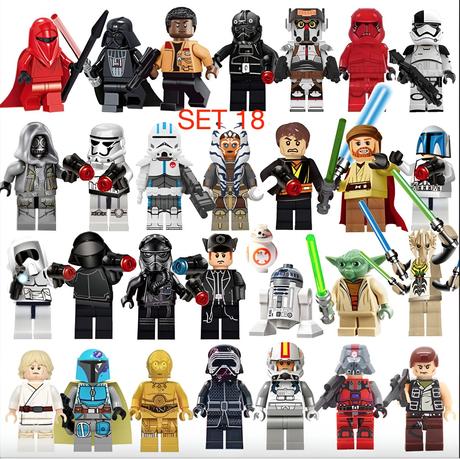 Rôzne figúrky star wars 8 (8ks) typ lego - nové, 