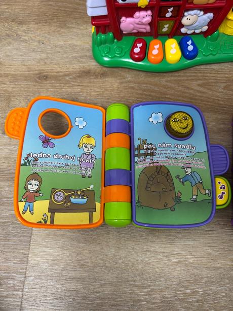 Rôzne hracie hračky fisher price, v-tech,