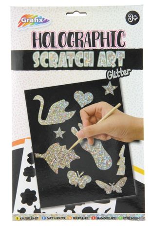 Kreatívna sada vyškrabávaci glitrový obrázok,