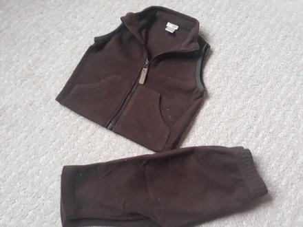 Fleece súprava vesta a nohavice, quechua,80