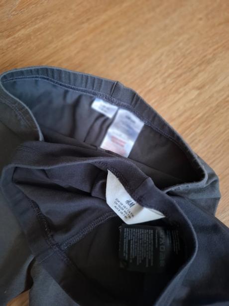 2 x legínky top stav, h&m,128