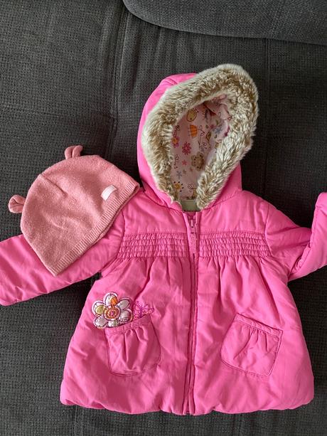 Zimná bunda plus ciapka gratis, 74