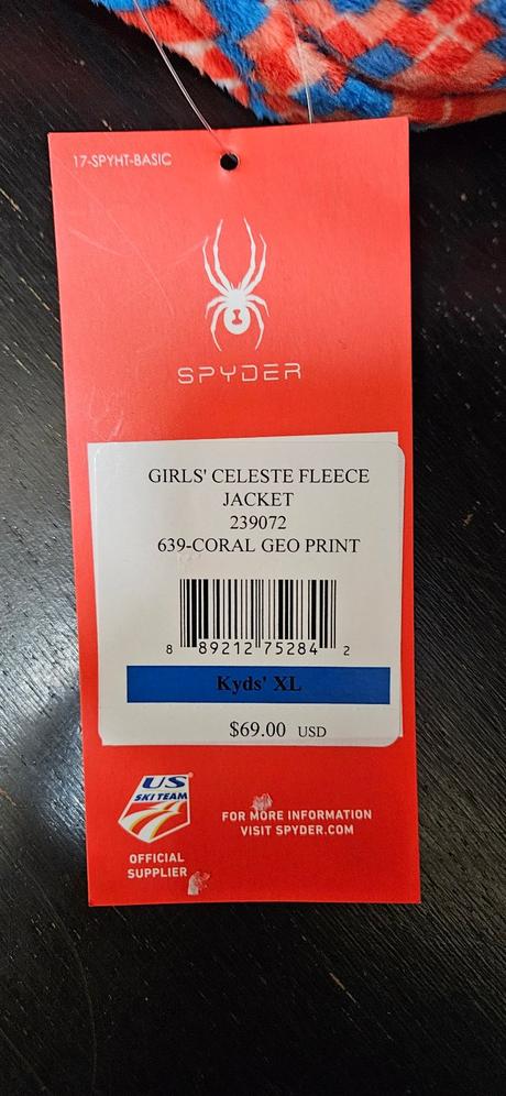 Spyder dievčenská funkčná mikina veľ. 13-16 rokov, 158 / 164 / 170 / 176