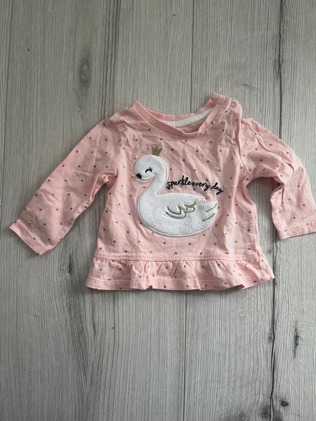 Ružový top s dlhým rukavom, primark,68