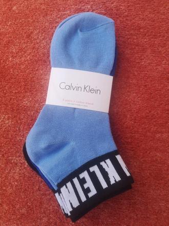 Calvin klein ponožky 3 páry veľkosť 37-41, calvin klein,37 / 38 / 39 / 40 / 42