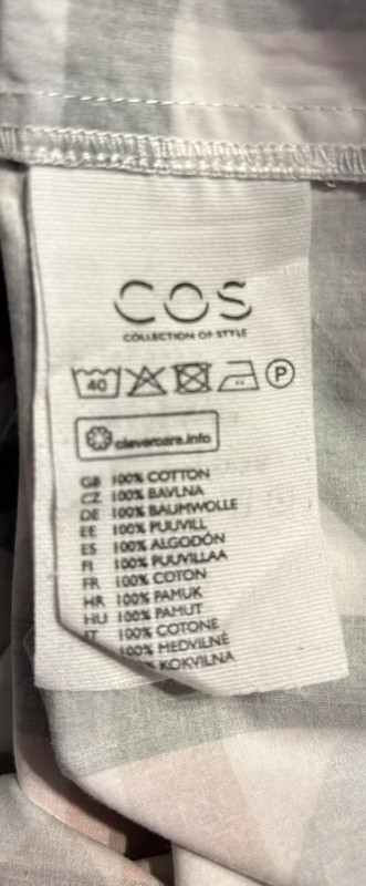 Kockovane šaty cos - veľkosť 44, cos,44