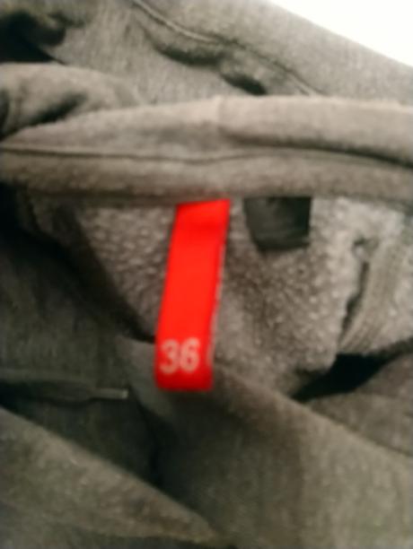 Dámska sivá mikina klokanka, h&m, s, h&m,s