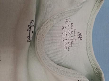 Body  s krátkym rukávom, h&m,86