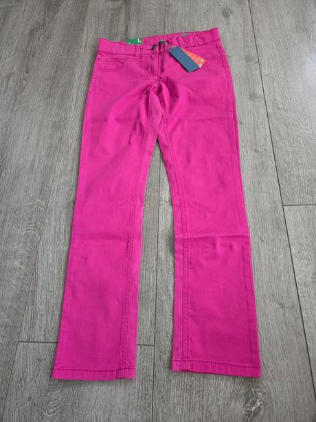 Nohavice elastické benetton nové s visačkou, benetton,140