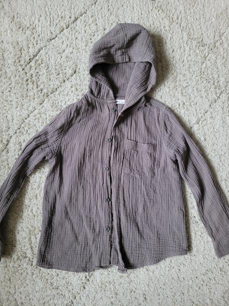 Košeľa zo štruktúrované bavlnenej látky, reserved,128