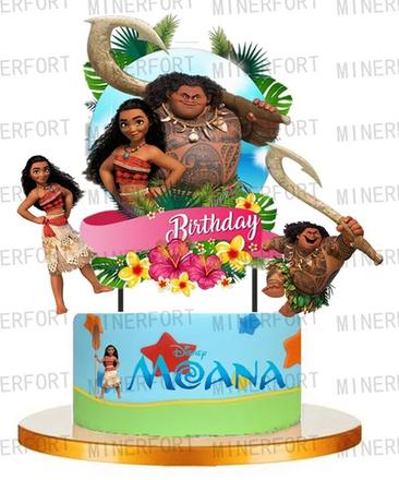 Tortový zápich vaiana (4ks) - skladom, tz-261,