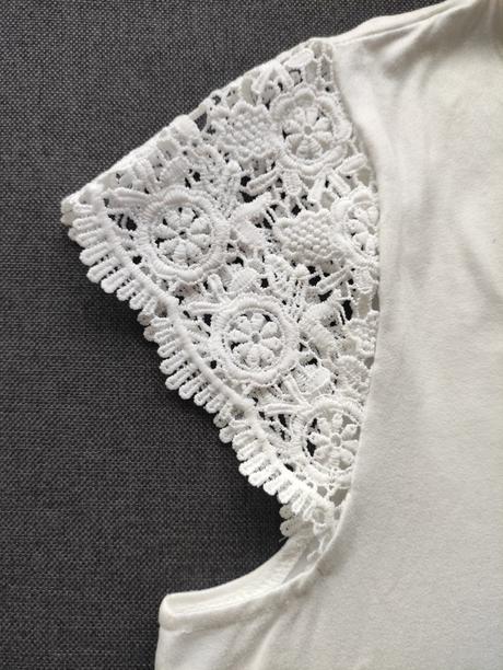 Elegantne tricko s cipkou, xxl