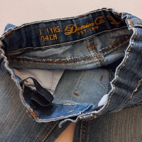 Riflové kraťasy, denim,104