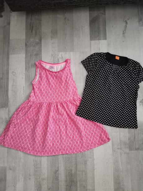 Šatky +tričko veľ. 110, 104–116