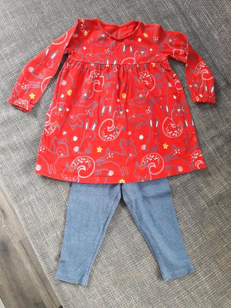 Šaty + legínky 12-18m, f&f,86