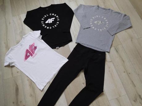 4f  tričká bavlnené+legíny,  158v, alebo s,, 158–170