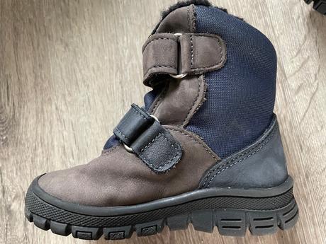 Mazurek obuv zimná modro-šedá kožená 23 15cm, 23