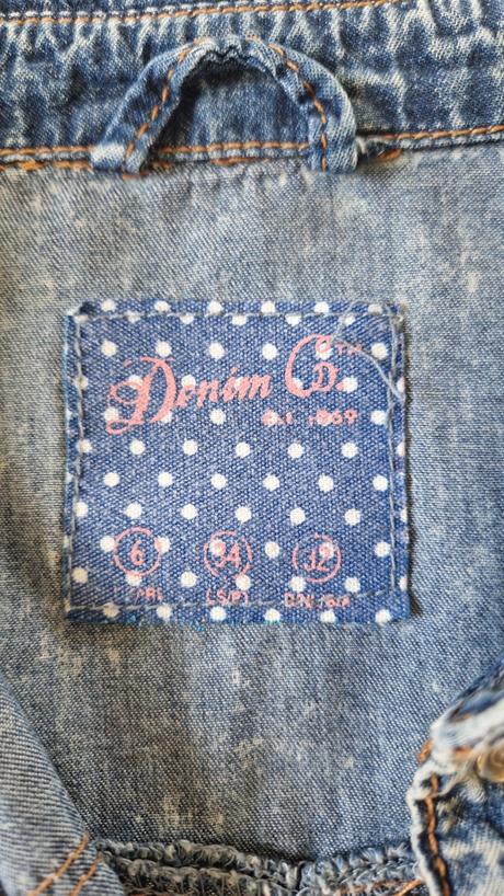 Riflová košeľa, denim co,32