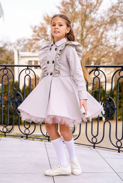 Zuppa- trenčkot v.146/152 nude, 146