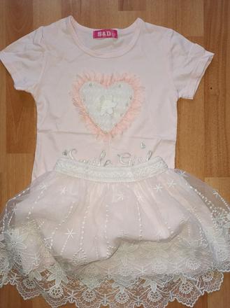 Suknička +tričko cca 134, 134