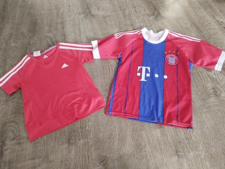2 x tričko, adidas,128