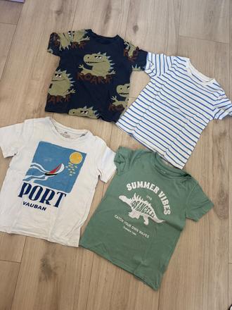 4ks trička h&m, h&m,110