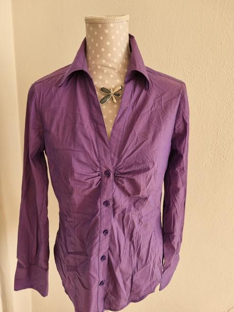 Fialová elastická blúzka veľ. 40, 40