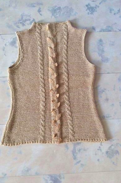 Pletený top/tričko s/m, m