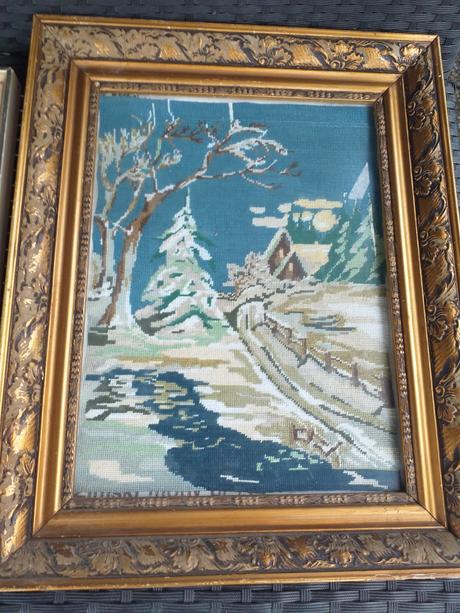 Vyšívané obrazy - handmade, 