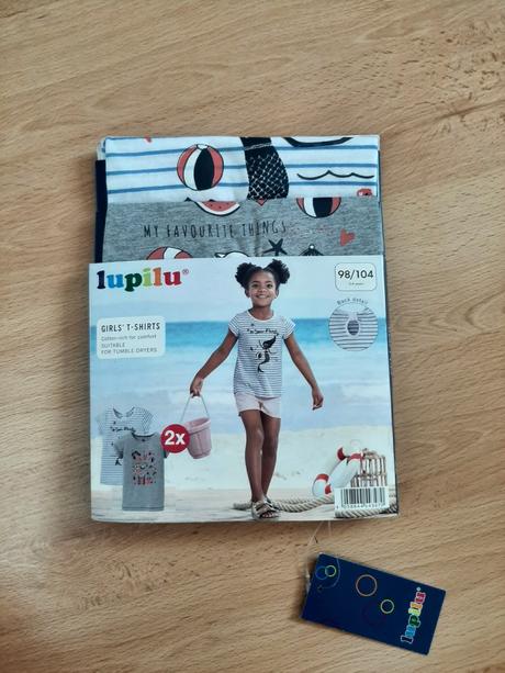 Tričká nové 2 ks, lupilu,98