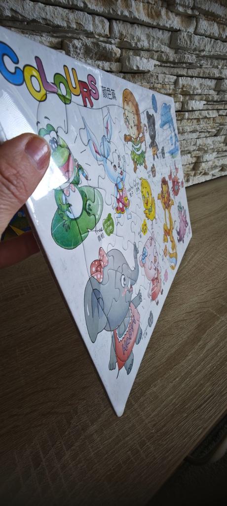 Nové detské puzzle / vkladačka s motívom zvierat,