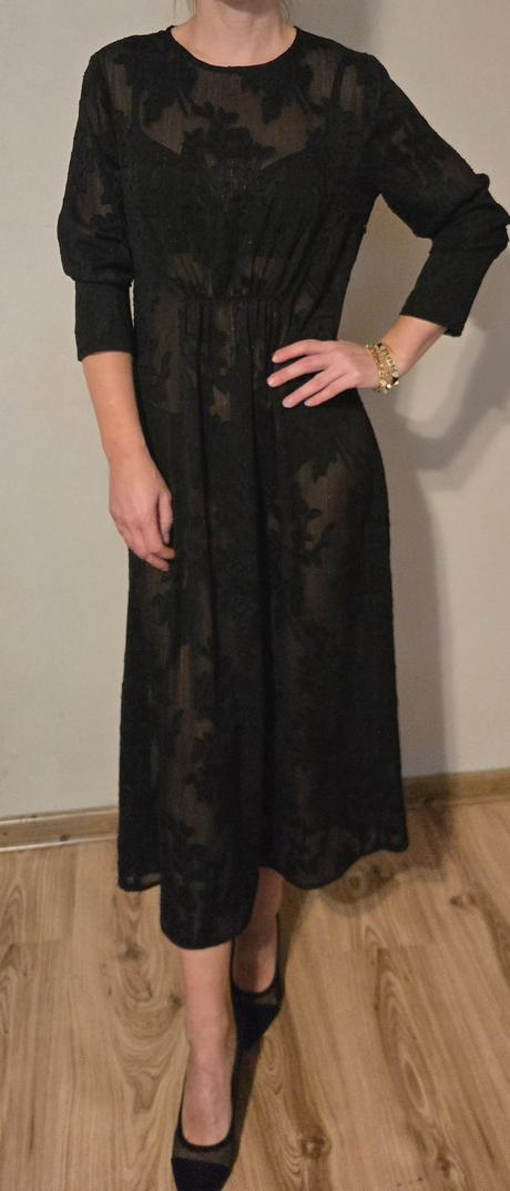 Čierne spoločenské šaty 36, c&a,s