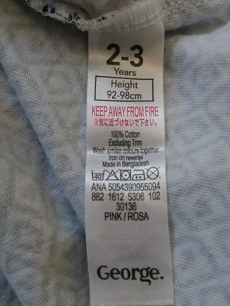 3 ks dievčenských farebných tričiek, george, george,98