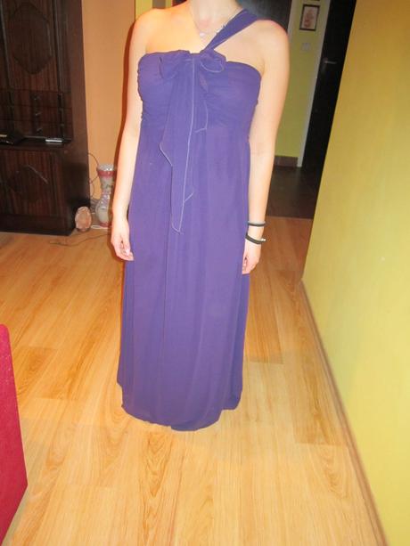 Príležitostné fialové šaty--xl, xl