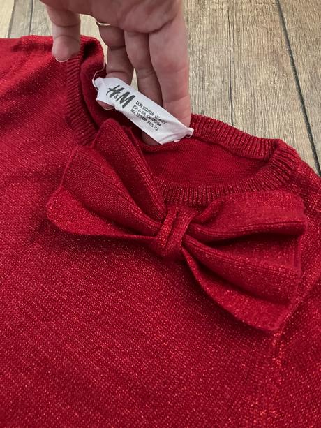 Šaty vianocne, h&m,122