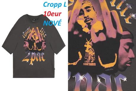 Tričko lebky, tričko naruby, h&m,l / m