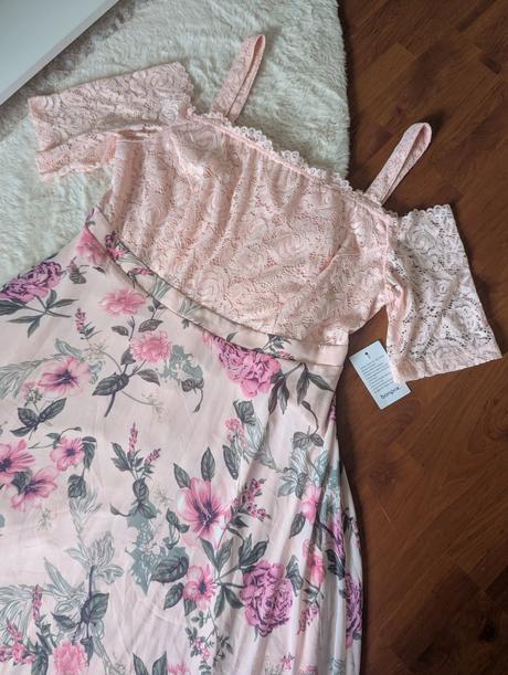 Nové kvietkované spoločenské šaty 46, bonprix,46 / xxl / xxxl