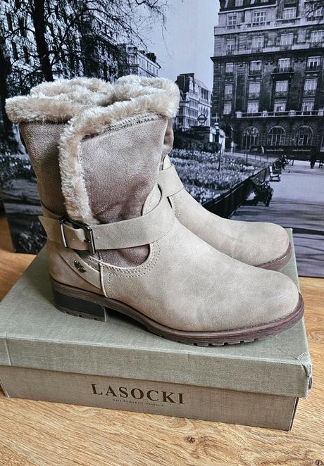 Teplé čižmičky lasocki, lasocki,38