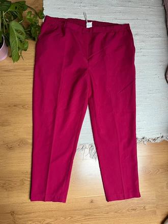 Ružové nohavice/ elegantne ružové nohavice na gumu, f&f,5xl