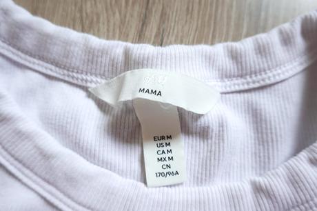 Vrúbkované tehotenské tričko h&m mama, h&m,m
