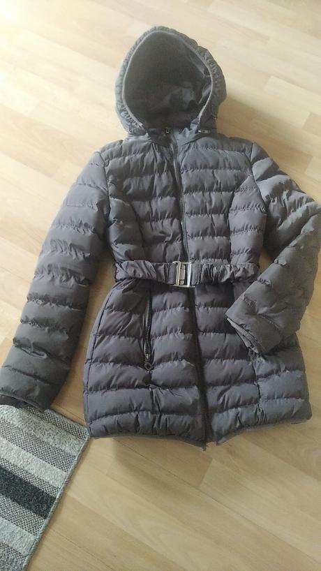 Zimná bunda s opaskom, s